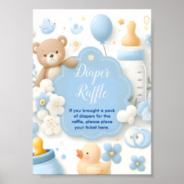 Blue Bundle Joy: Baby Boy Duwer Windelwanne Poster
