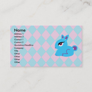 Blue Bunny Business Cards Visitenkarte
