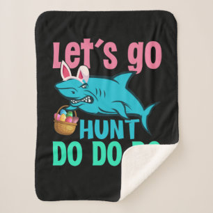 Blue Bunny Oars Hai Ostern Eizelljagd Sherpadecke