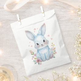 Blue Bunny Party Theme, Forest Animal Baby Shower  Geschenktütchen