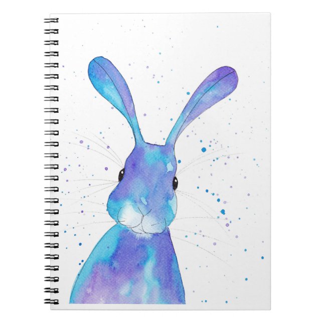 Blue Bunny Peppermint Art Note Book Notizblock (Vorderseite)