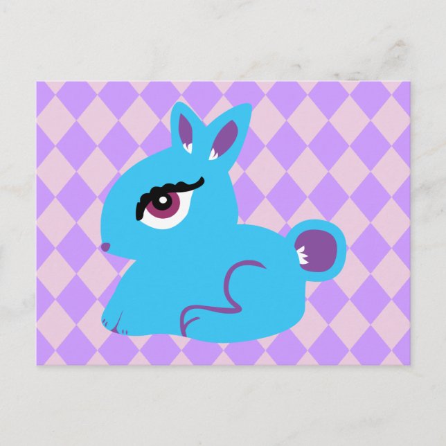 Blue Bunny Postkarte (Vorderseite)