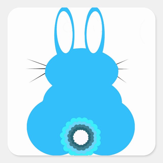 Blue Bunny Stickers (Vorderseite)