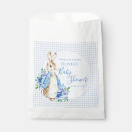 Blue Bunny Watercolor Baby Dusche Geschenktütchen