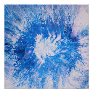 Blue Burst Fotodruck
