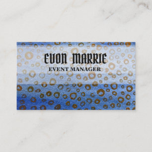 Blue Busines Card Visitenkarte