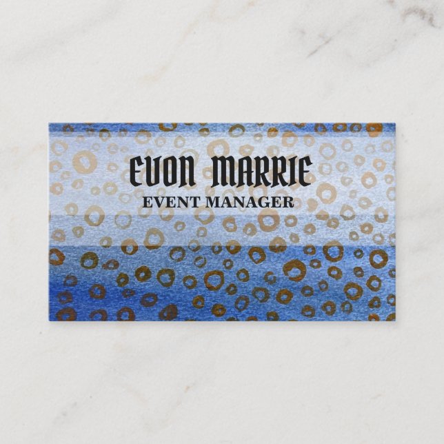 Blue Busines Card Visitenkarte (Vorderseite)