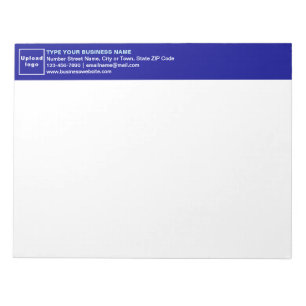 Blue Business Brand on Heading of Notepad Notizblock