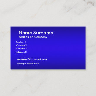 Blue Business Card Visitenkarte