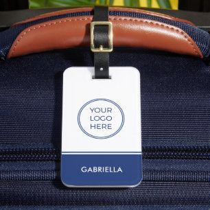 Blue Business Your Logo-Tag Gepäckanhänger