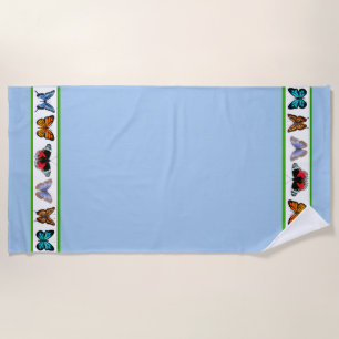 Blue Butterflies (Bridget Collection) Strandtuch
