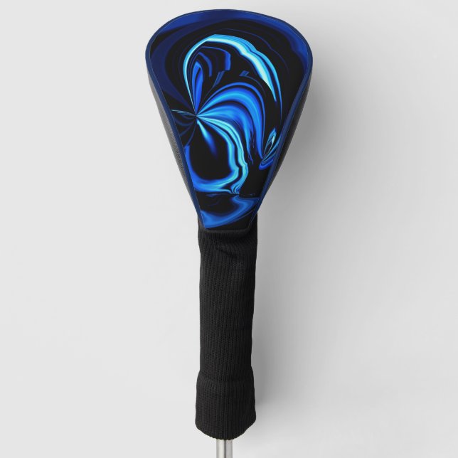 Blue Butterfly Abstrakt Golf Headcover (Vorderseite)