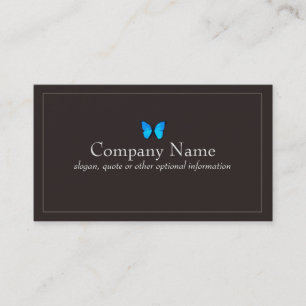 Blue Butterfly Business Card Visitenkarte