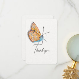 Blue Butterfly Dankeschön Card Dankeskarte