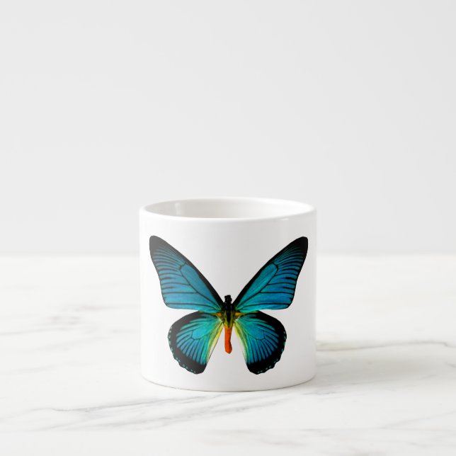 Blue Butterfly Espresso Tasse (Vorderseite)