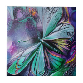 Blue Butterfly Fliese