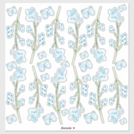 Blue Butterfly Haven Bedroom Wall Set Sticker