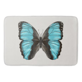 Blue Butterfly Insect Art Lover Badematte