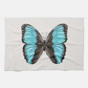 Blue Butterfly Insect Art Lover Geschirrtuch