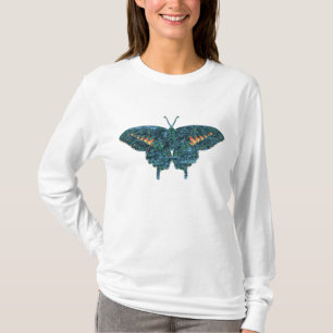Blue Butterfly Malerei Monet T-Shirt