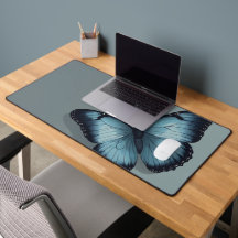 Blue Butterfly Mousepad Graceful und Elegant