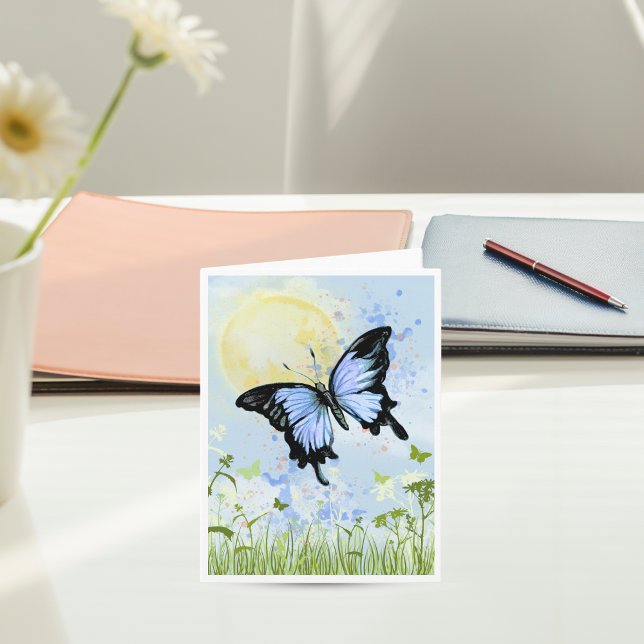 Blue Butterfly Note Card (Von Creator hochgeladen)