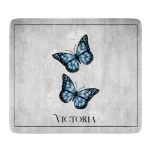 Blue Butterfly Personalisierte Schnittplatine Schneidebrett