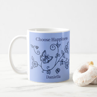 Blue Butterfly Reminder Mug Kaffeetasse