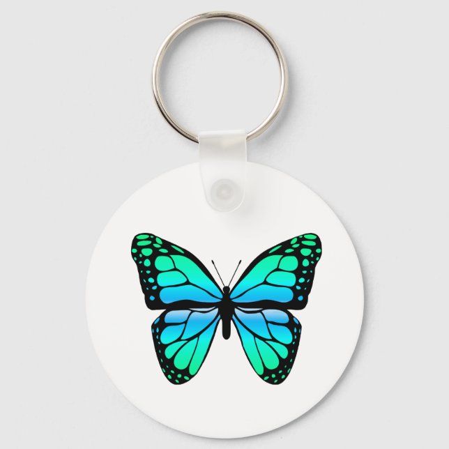 Blue Butterfly Schlüsselanhänger (Vorderseite)