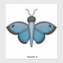 Blue Butterfly Sticker