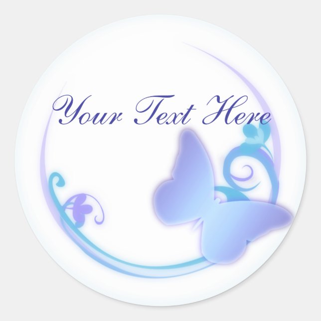 Blue Butterfly Stickers (Vorderseite)