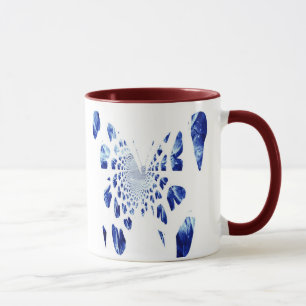 Blue Butterfly Wings Tasse