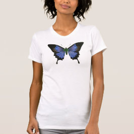 Blue Butterfly Women's Racerback T - Shirt