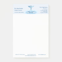 Blue Caduceus Water Ripples Medical Hermes Rod