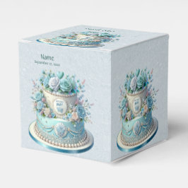Blue Cake Blume Gefälligkeitsbox Geschenkschachtel
