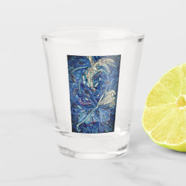 Blue cake schnapsglas