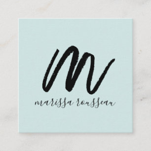 Blue Calling Card für Blue-Calling-Karte für Schwa Quadratische Visitenkarte