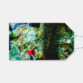 Blue calm texture gift tag,Relaxed texture blue  Geschenkanhänger