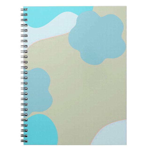 Blue Camo Notebook – Cool Camouflage Journal Notizblock (Vorderseite)