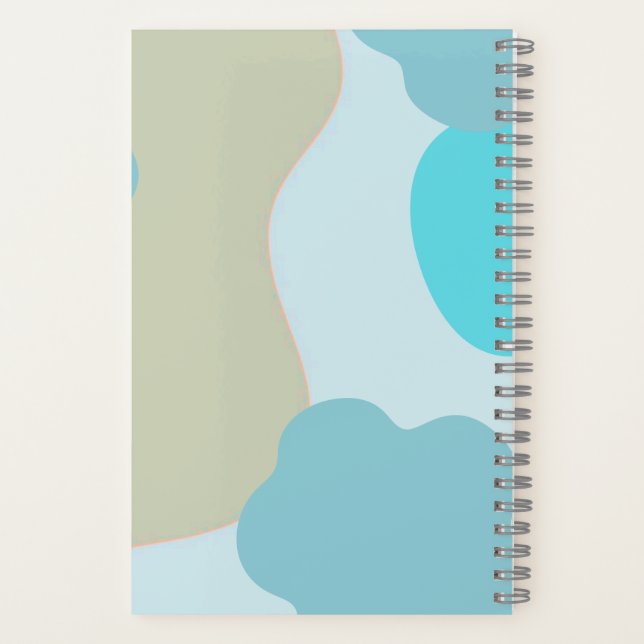 Blue Camo Notebook – Cool Camouflage Journal Notizbuch (Rückseite)