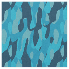 Blue Camo   Stoff