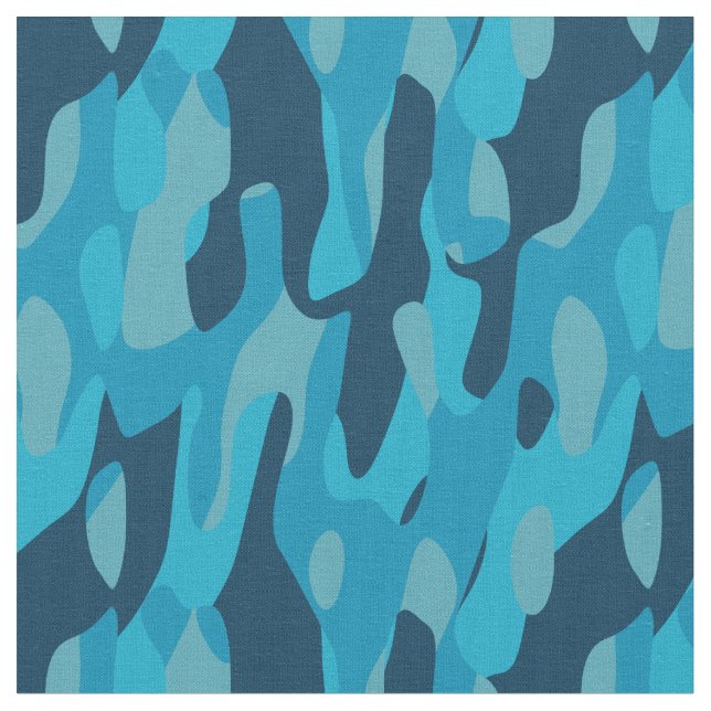 Blue Camo   Stoff (Nahaufnahme)