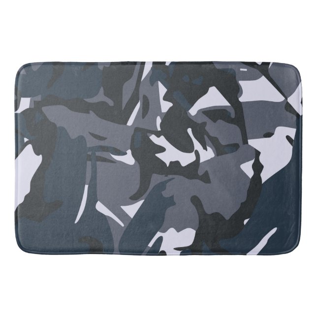 Blue Camou Badematte (Vorderseite)