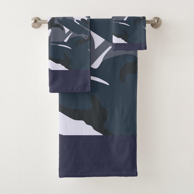 Blue Camou Badhandtuch Set (Insitu)
