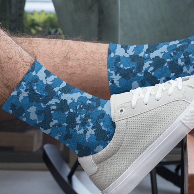 Blue Camouflage Camouflage Army Socken (Von Creator hochgeladen)