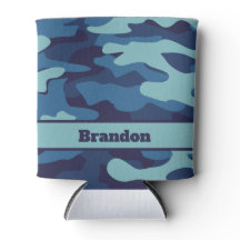 Blue Camouflage Cooles benutzerdefiniertes Muster