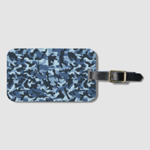 Blue Camouflage Gepäckanhänger