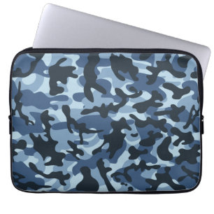 Blue Camouflage Laptopschutzhülle