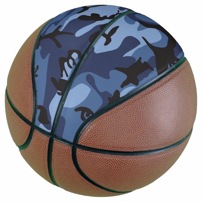 Blue Camouflage, Militär, Armee Basketball (angewinkelt)