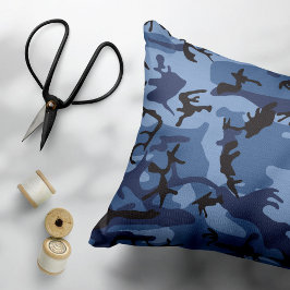 Blue Camouflage, Militär, Armee Dekokissen